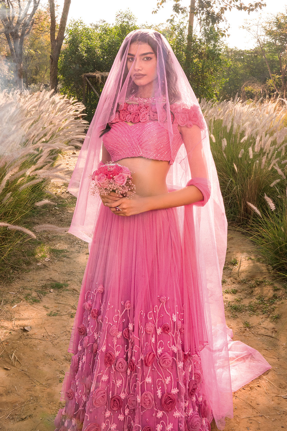 Rose Reverie Lehenga