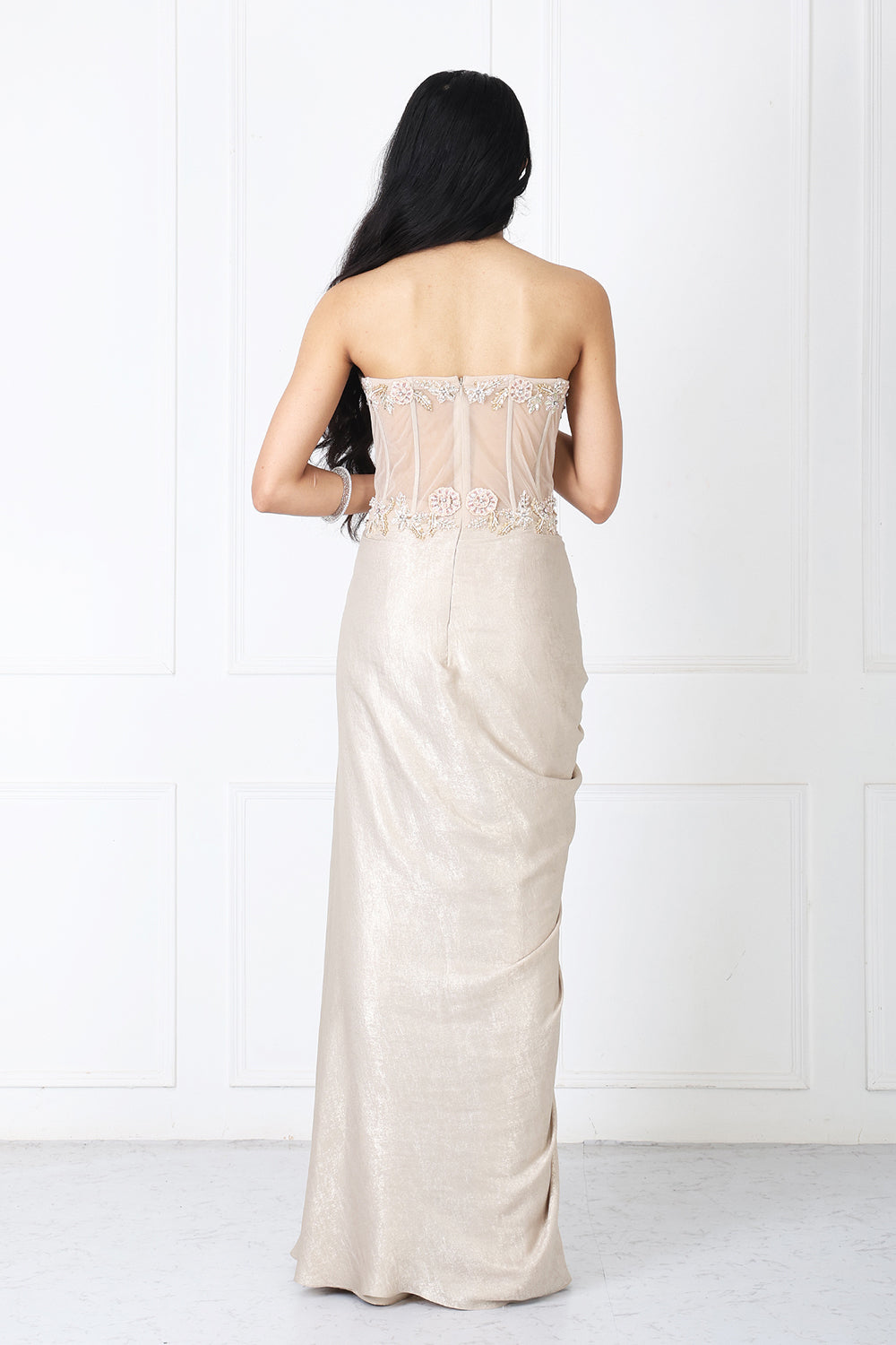 Royal Golden Embroidered Gown