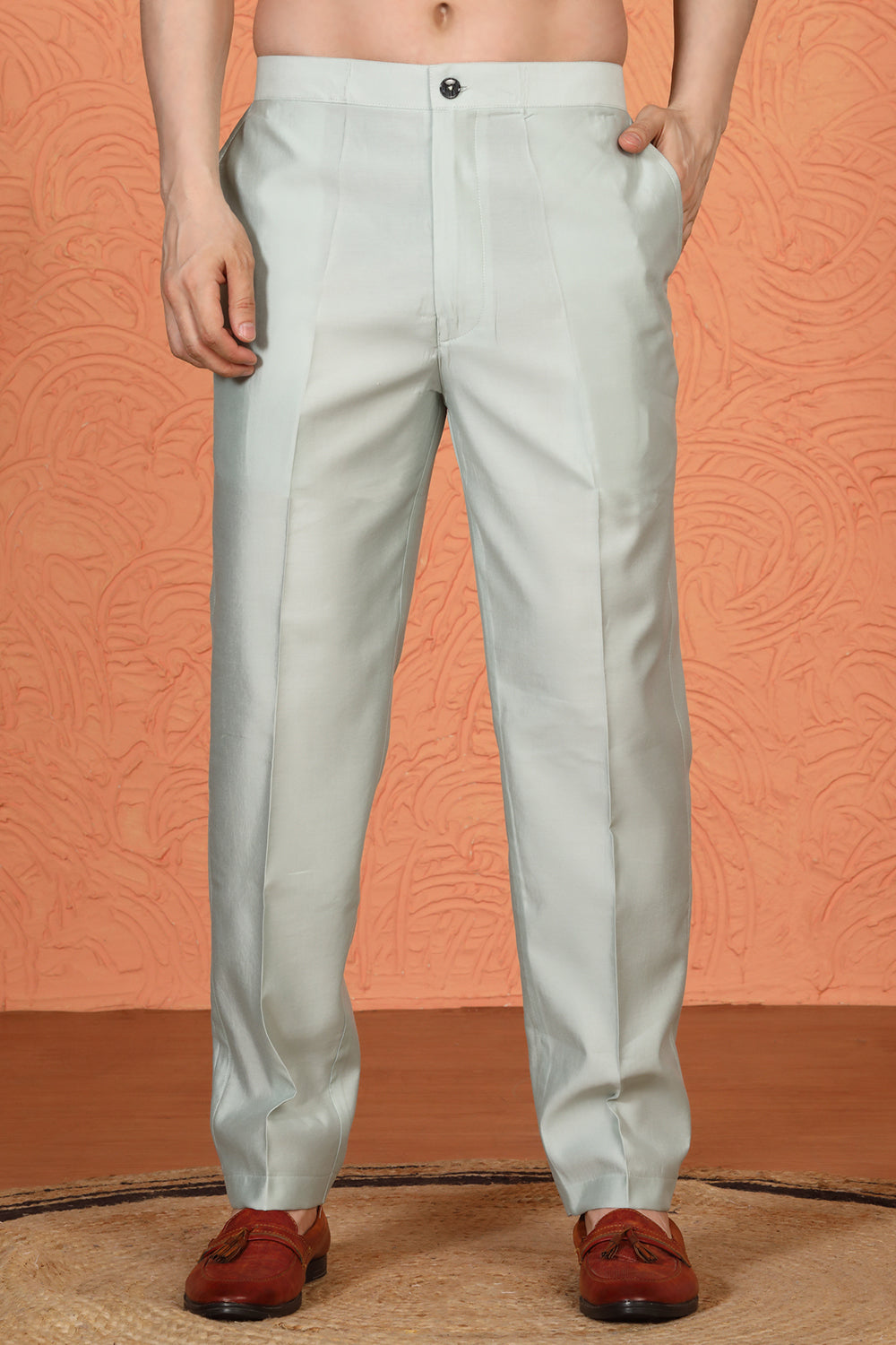 Saaheb  Embroidered  Kurta with Back Elastic Matching Pants