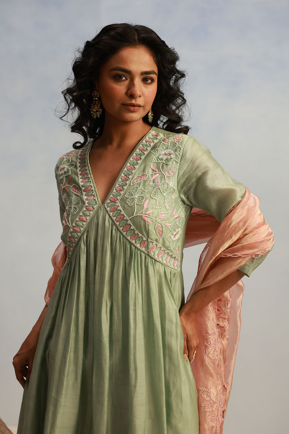 Sage Green Kurta Set