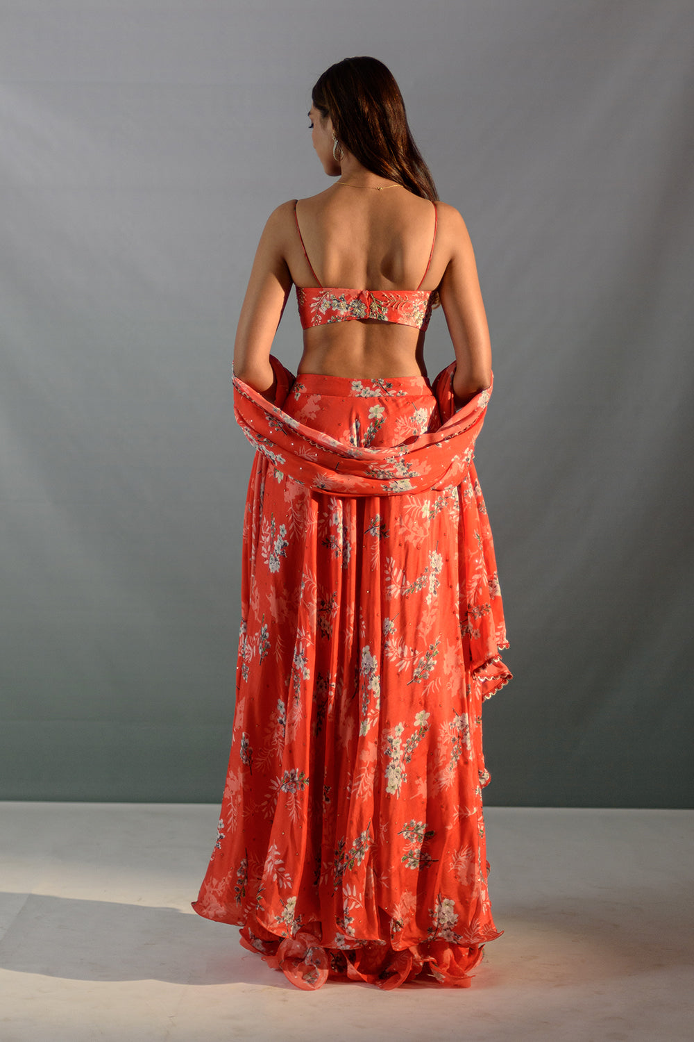 Scarlet Red Lehenga Set