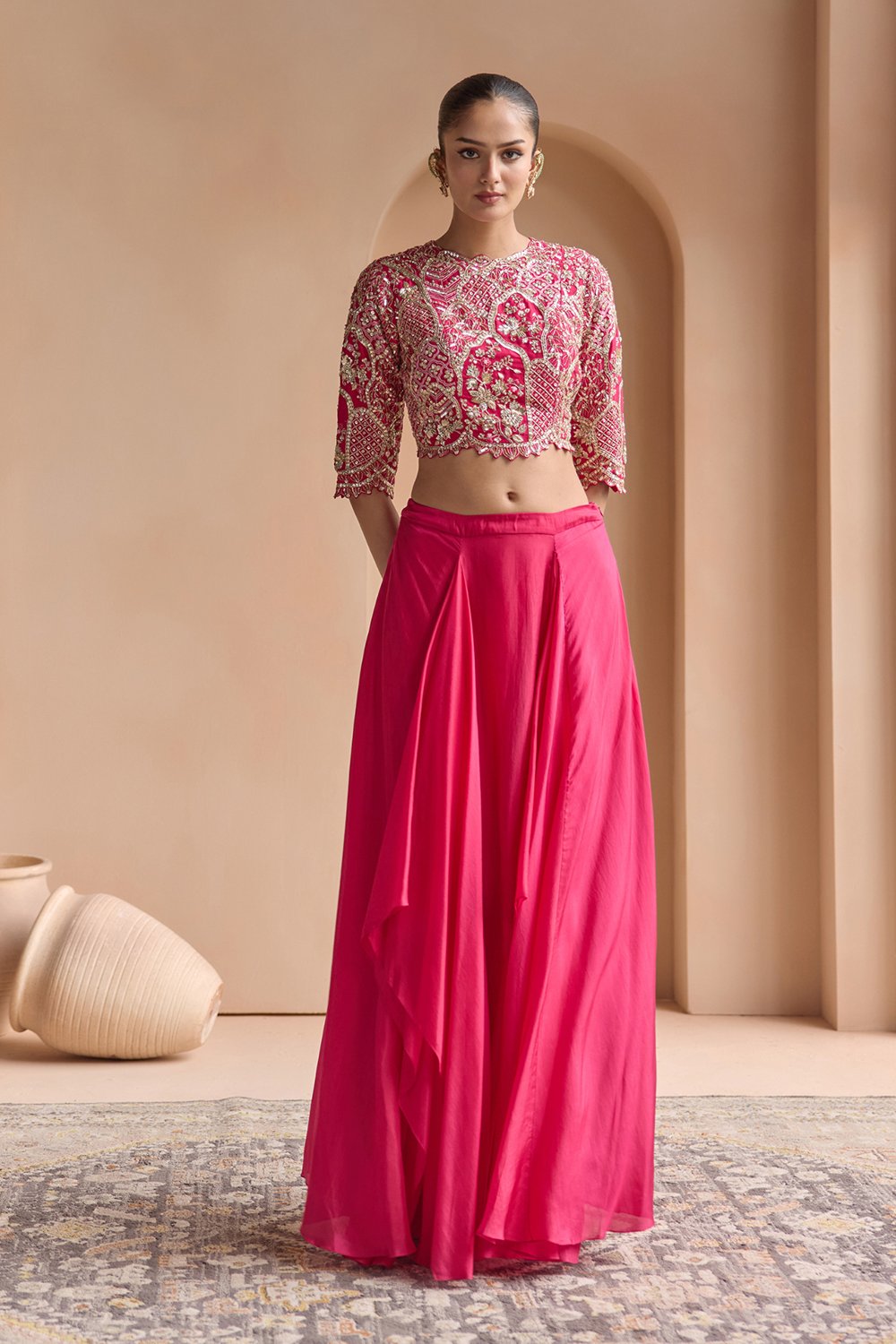 Scarlet Top & Skirt Set