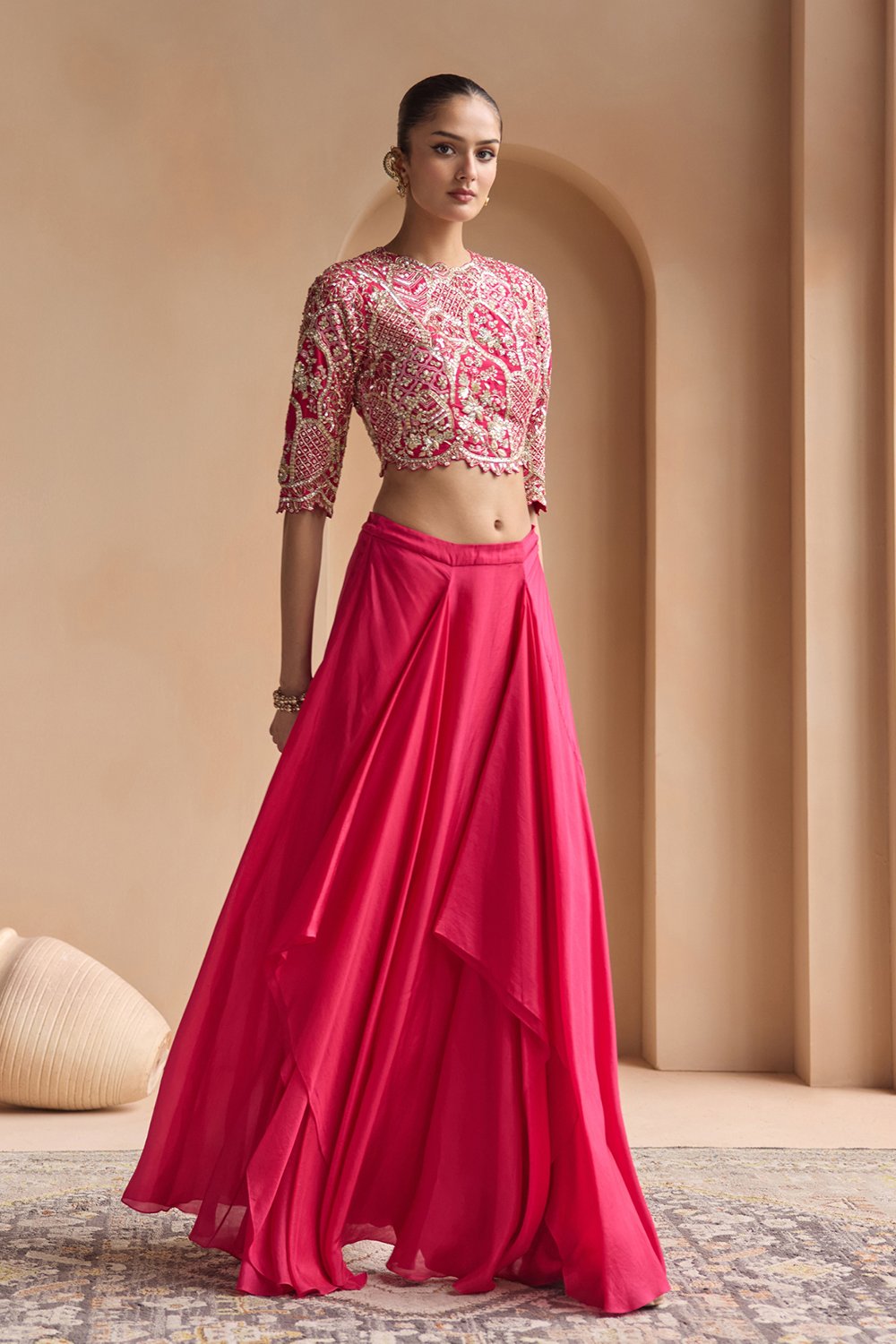 Scarlet Top & Skirt Set