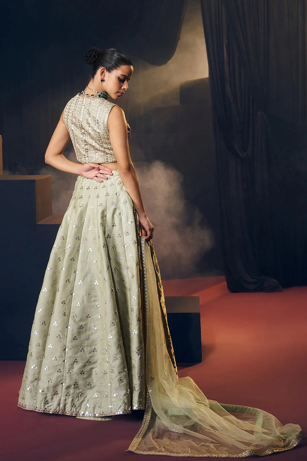 Sea Green Lehenga Set