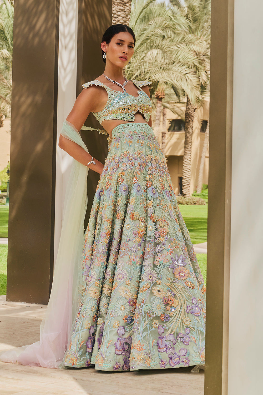 Sea Shell Bloom Lehenga Set