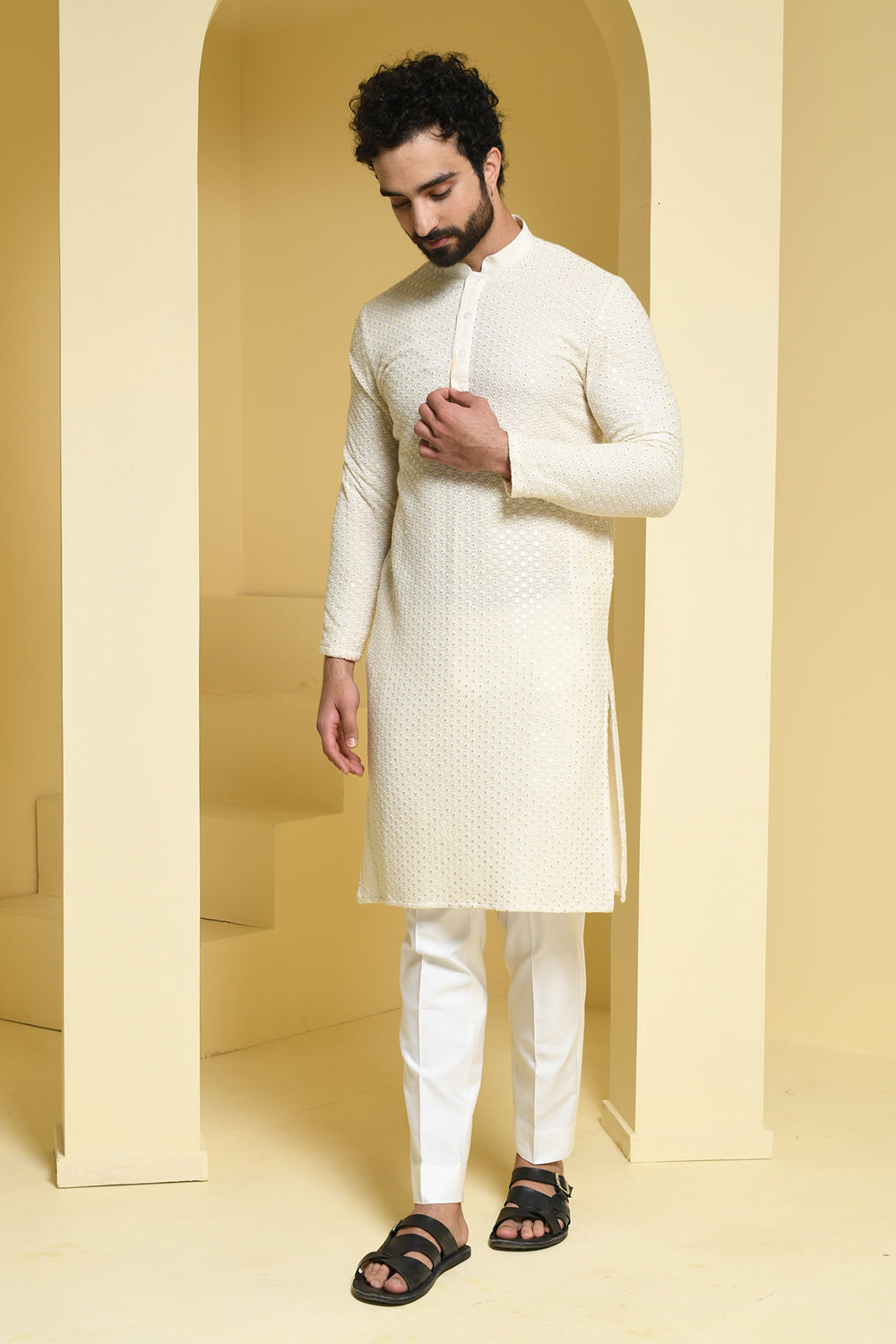 Sequence Emrboidered Kurta Pants