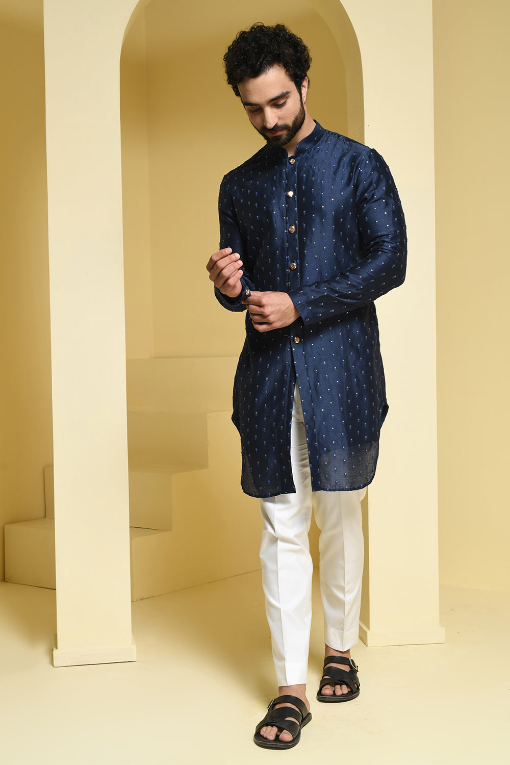 Sequence Emrboidered Kurta Pants