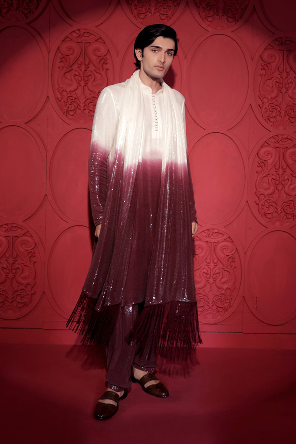 Sequin Ombre-Dyed Kurta Set