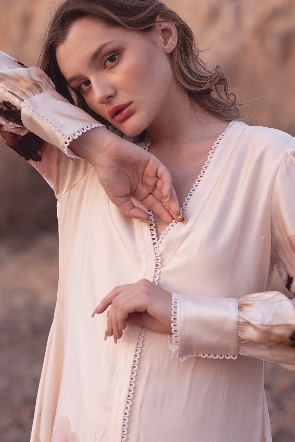 Serene Garden Midi Dress