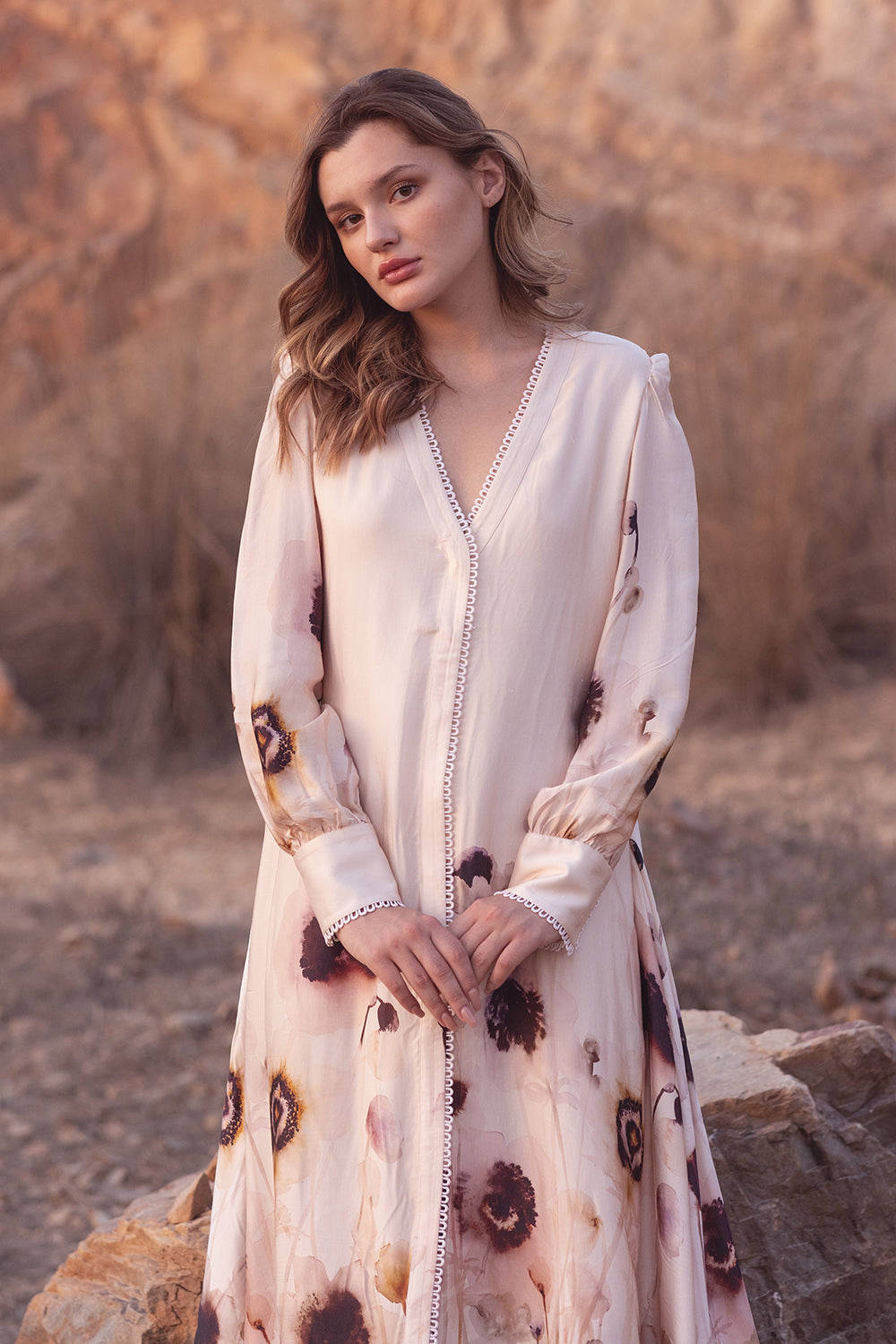 Serene Garden Midi Dress