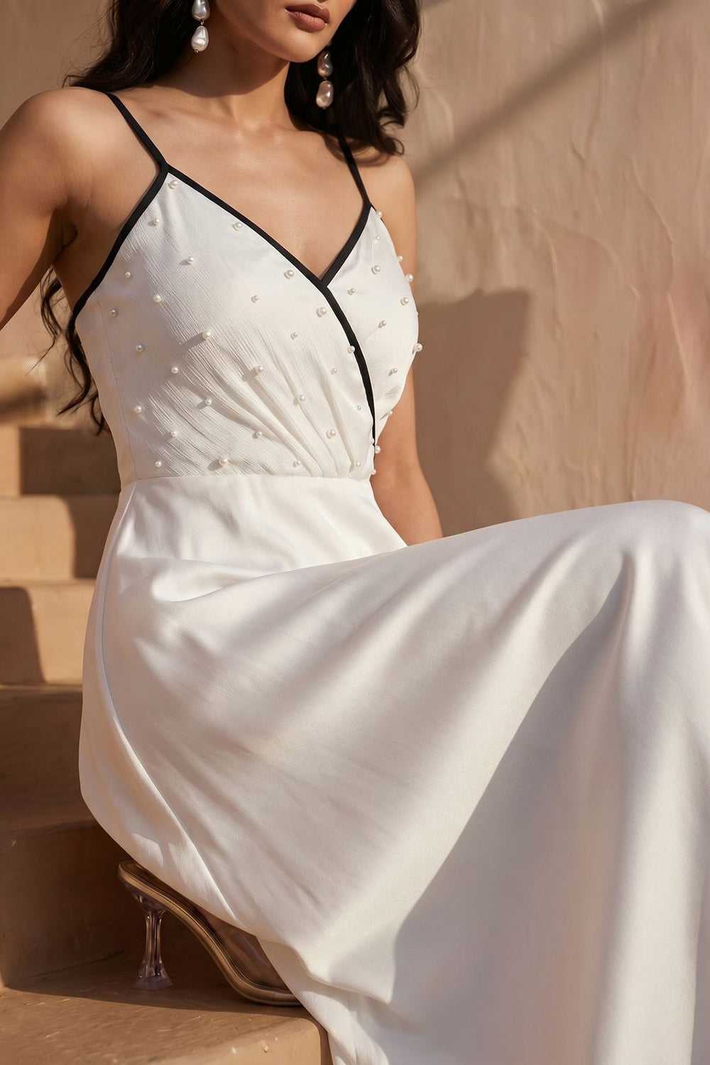 Silver Grey Asymmentrical Dress