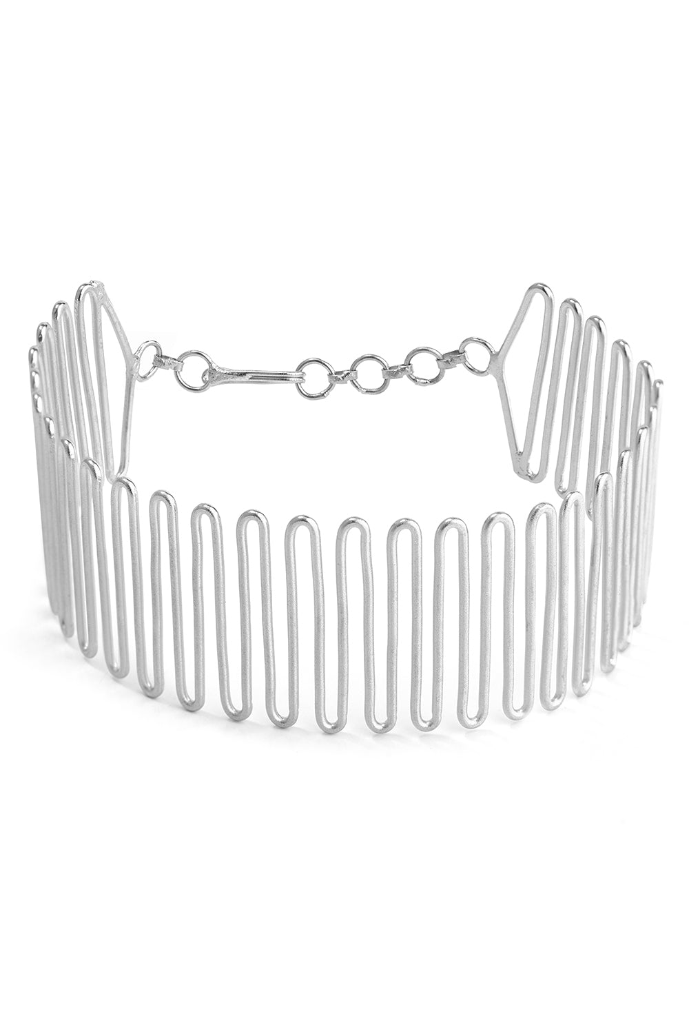 Silver Spiral Meadow Bracelet