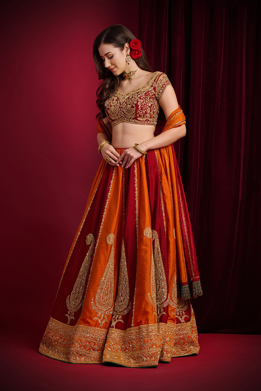 Sindoori Lehenga Set