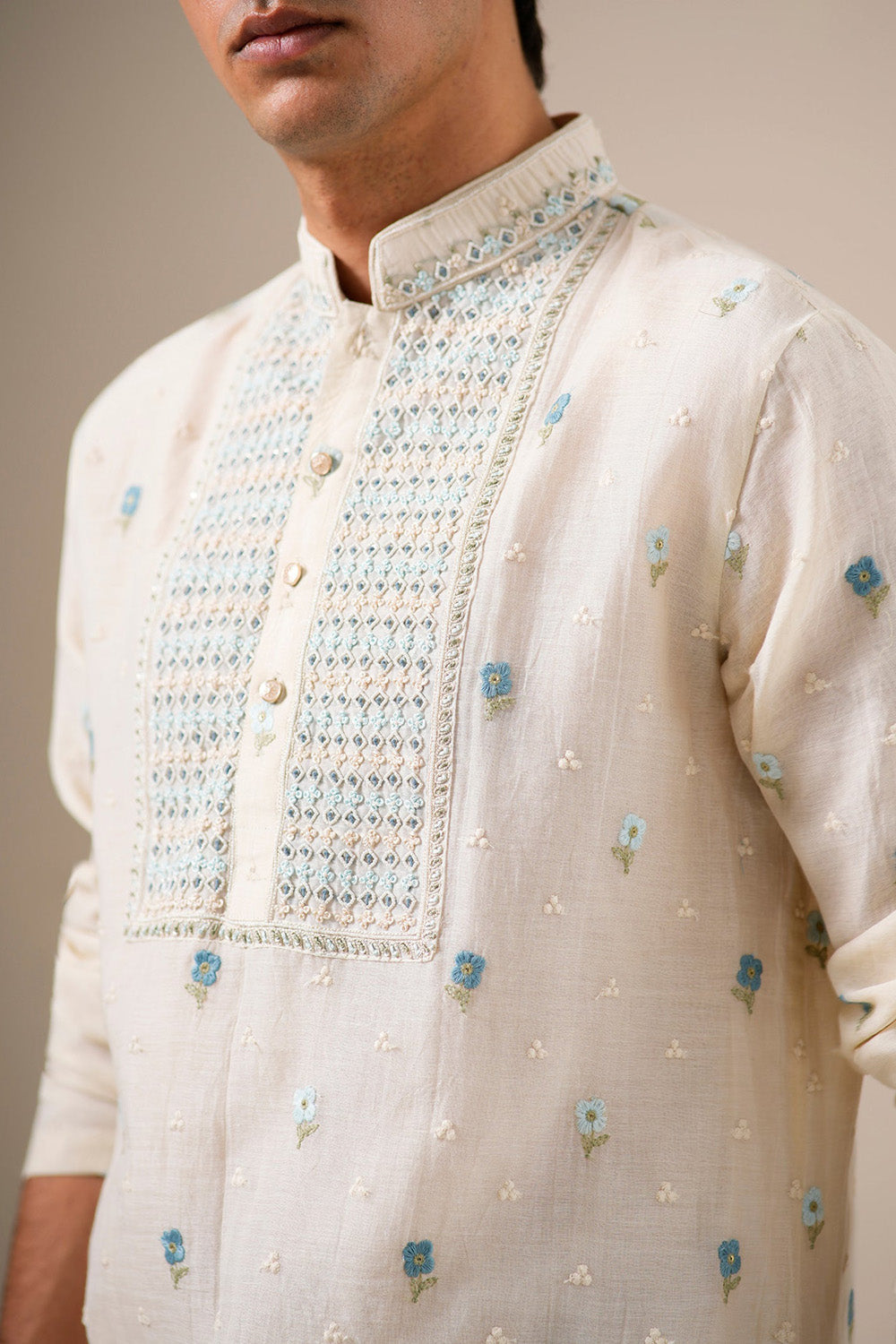 Sky Petal Kurta Set