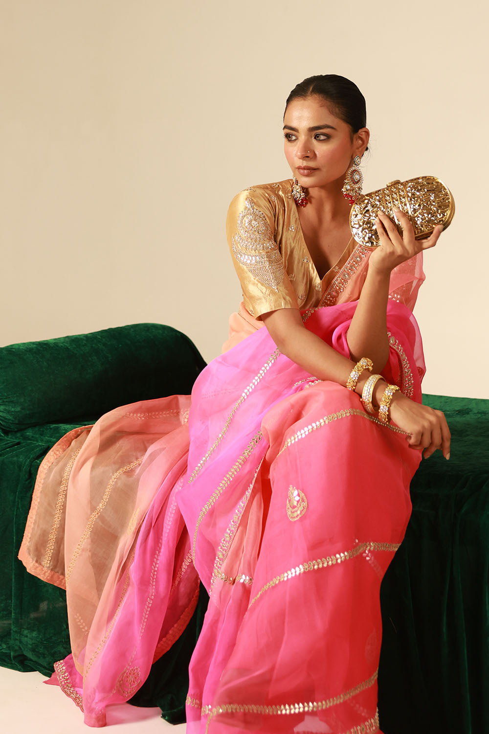 Soft Ombre Organza Saree