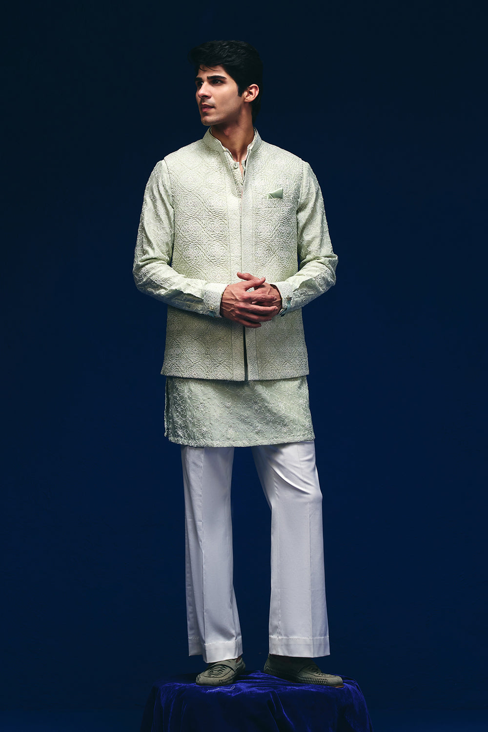 Spirograph Nehru Jacket Set