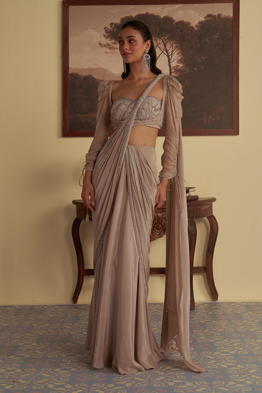 Starlit Whisper Saree