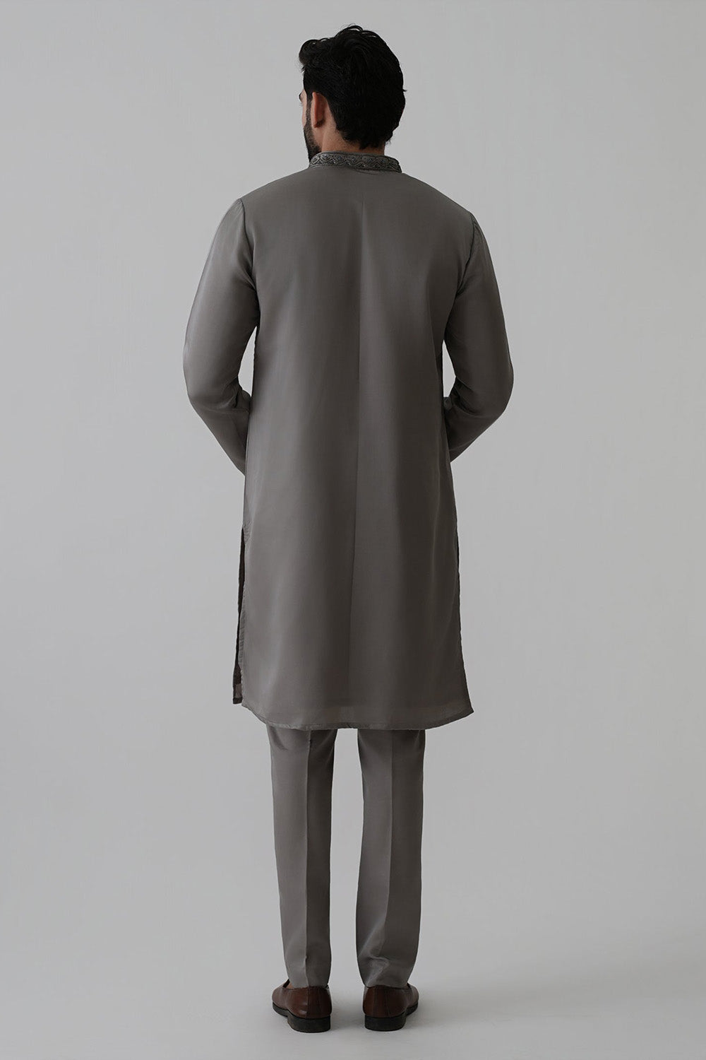 Steel Grey Opulence Kurta Set