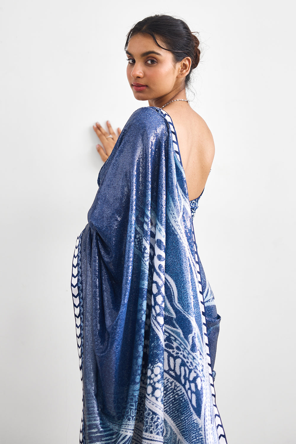 Swirl Sequence Saree