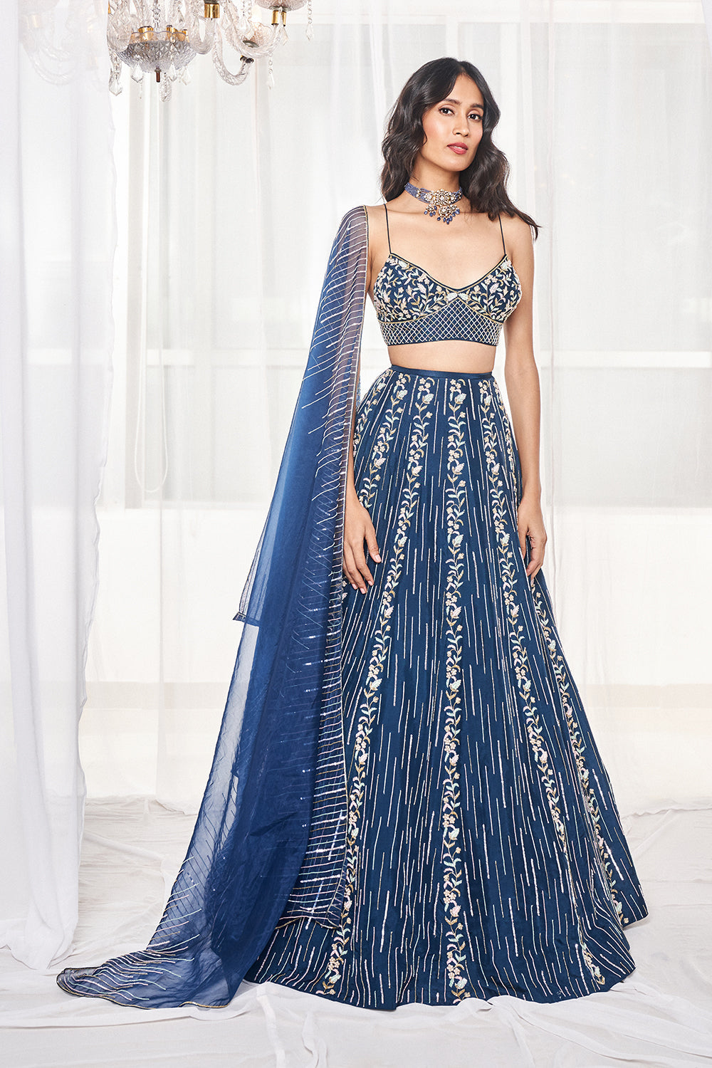 Teal Blue Bridal Set