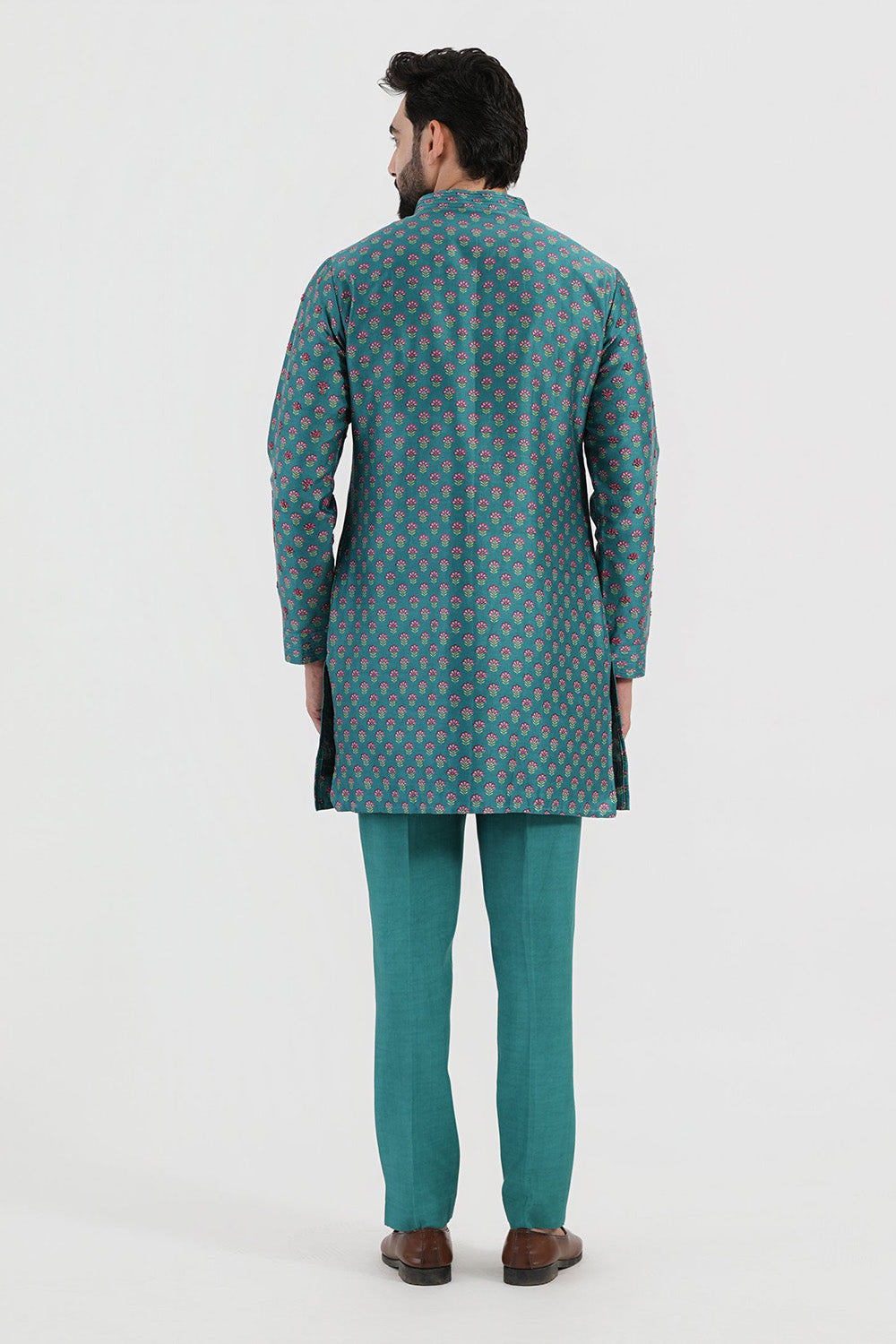 Teal Garden Kurta Set