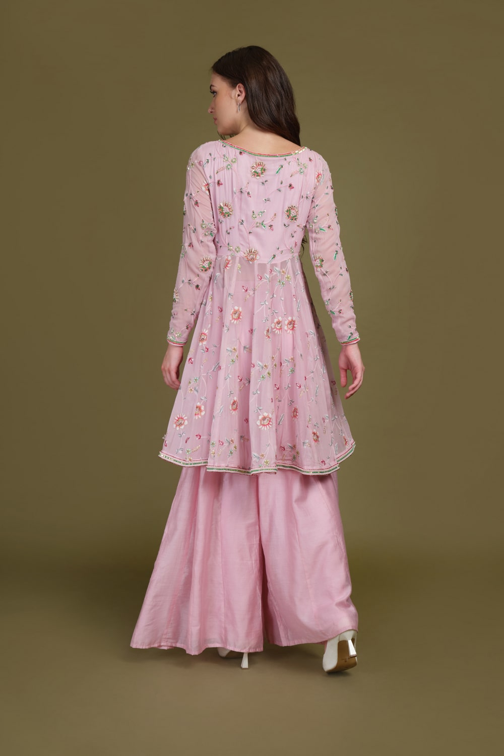Elegant Angrakha Ensemble with Handcrafted Embroidery