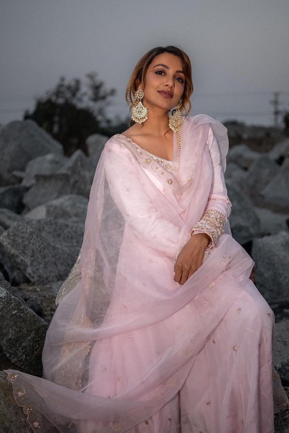 Rose Glow Festive Anarkali