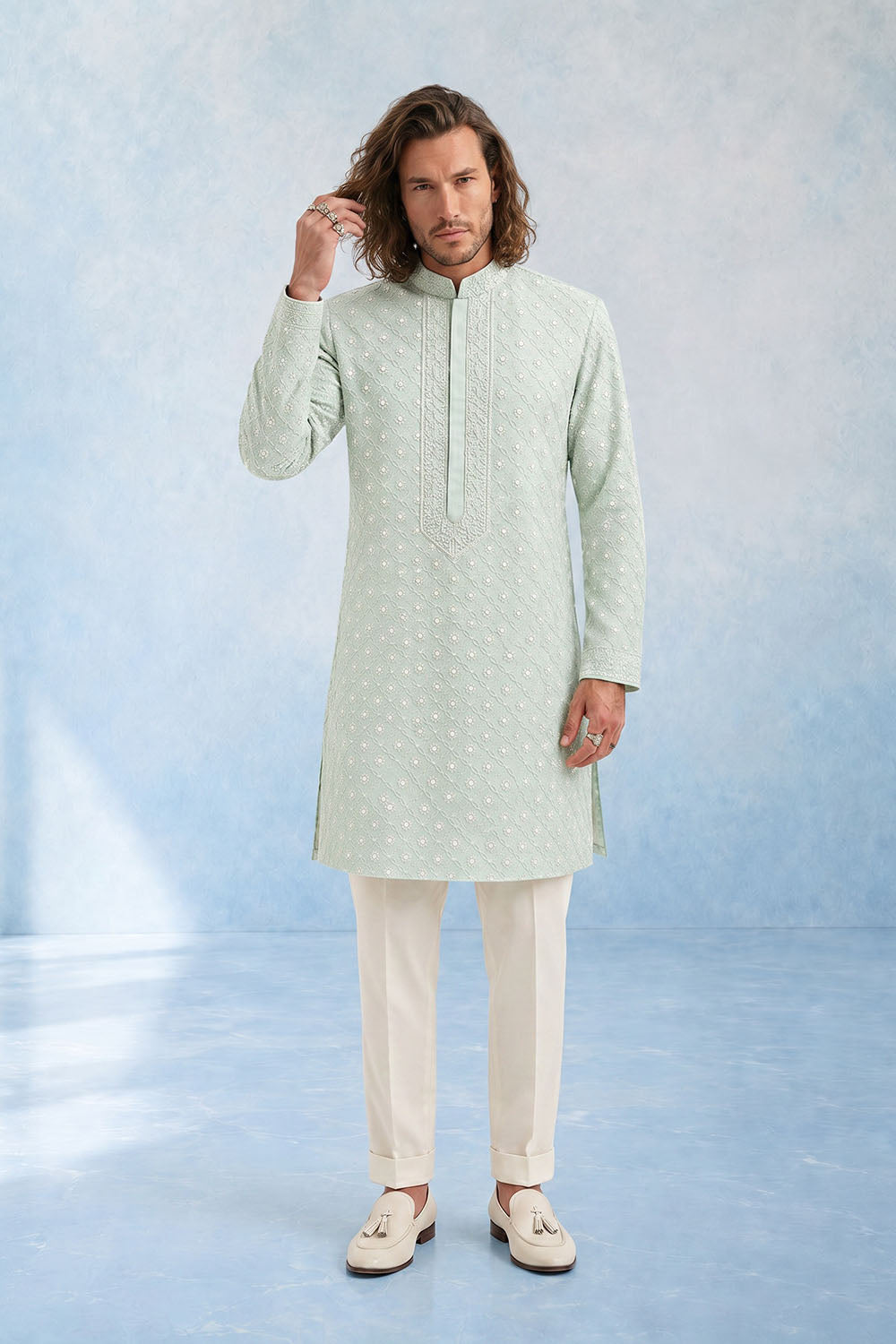 Trellis Kurta Set - Aegis