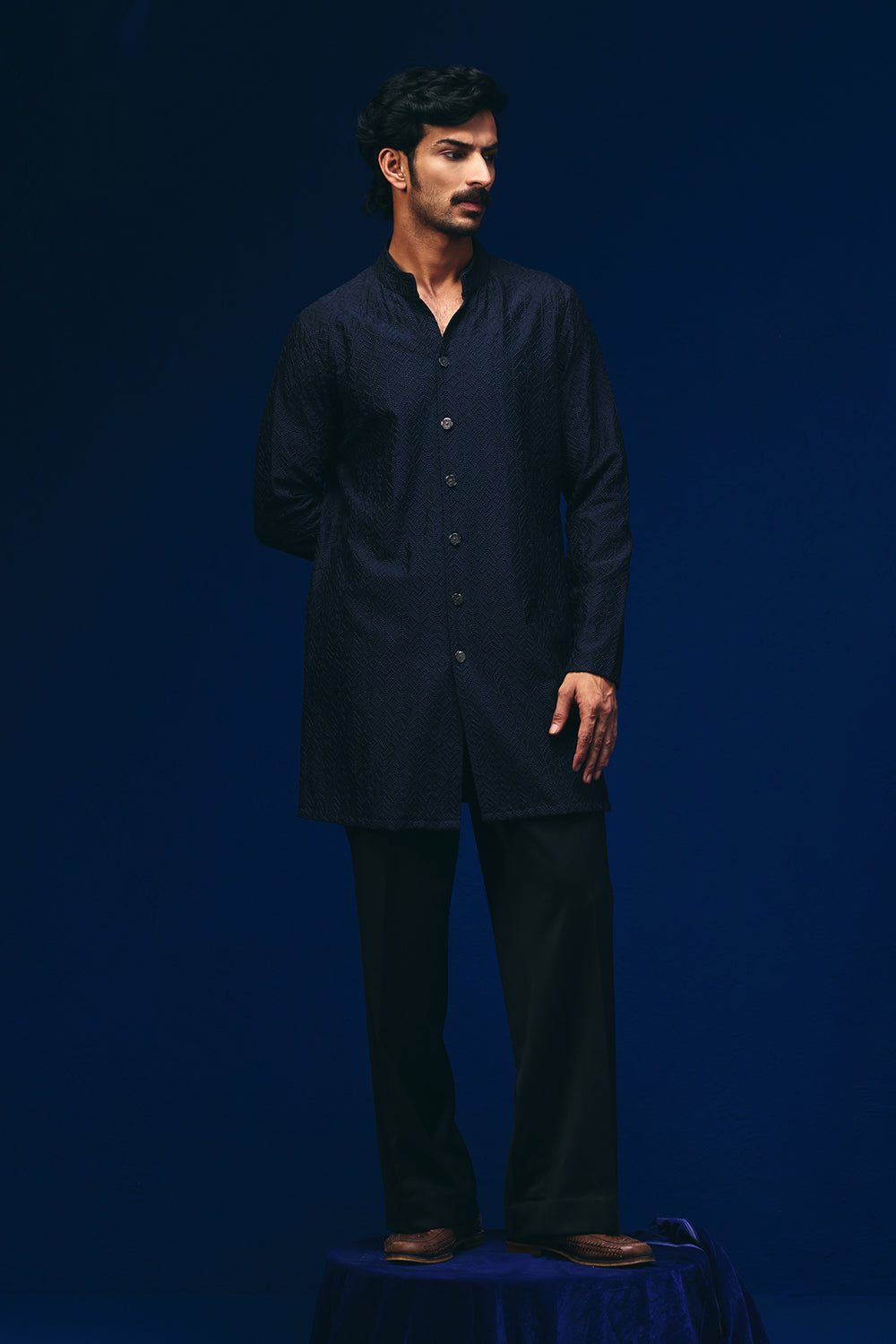 Tribal Knots Front Open Kurta