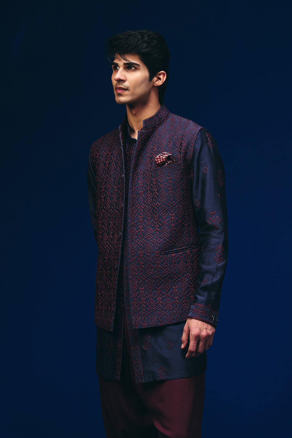 Tribal Knots Nehru Jacket Set