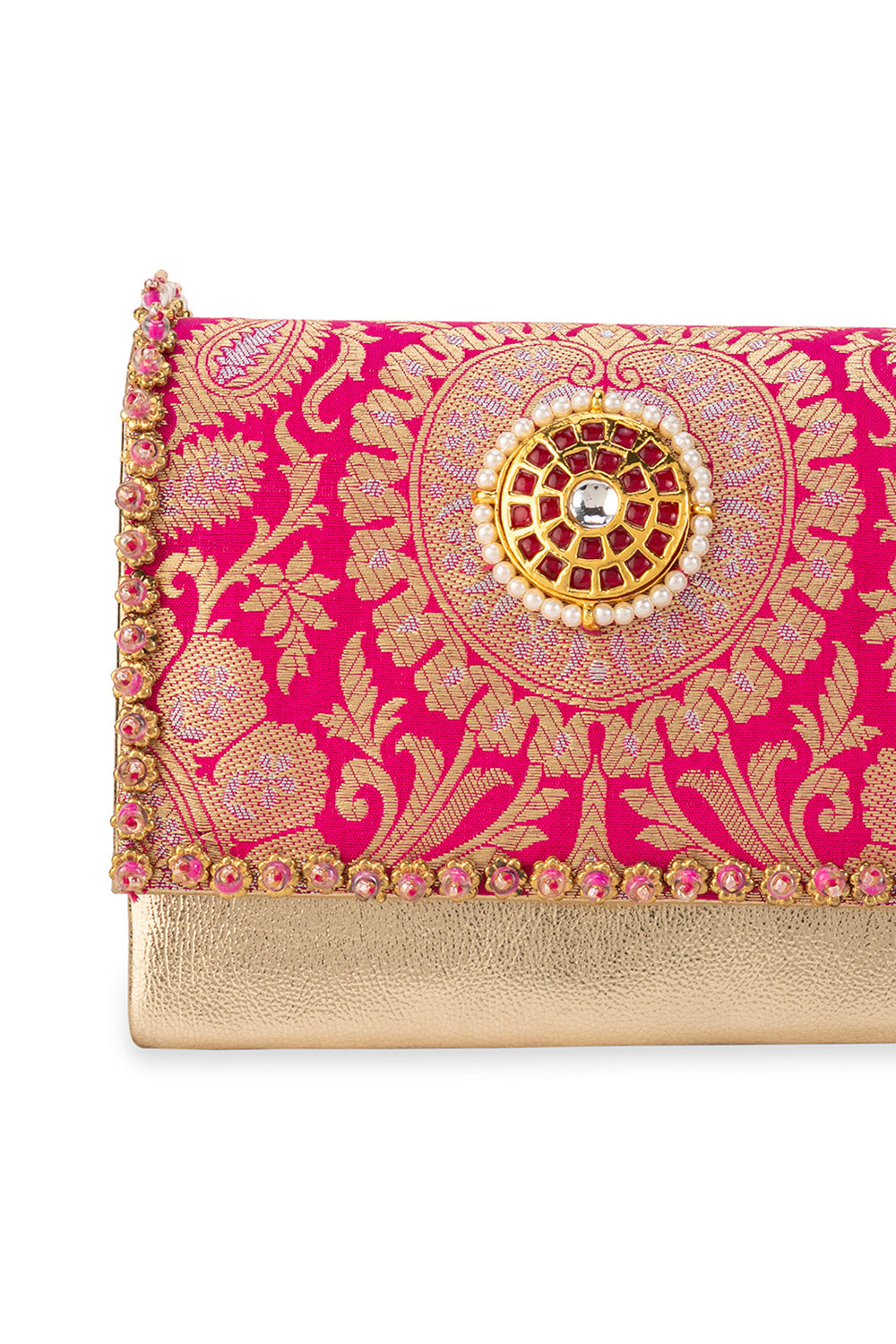 Vanika  Pink Handbag