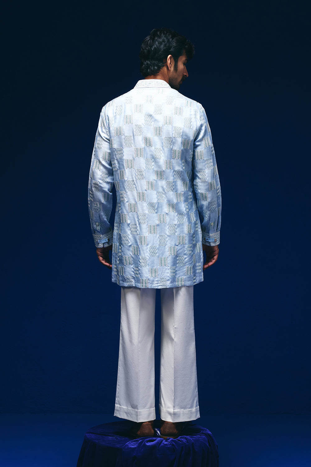 Vector Front Open Kurta Set