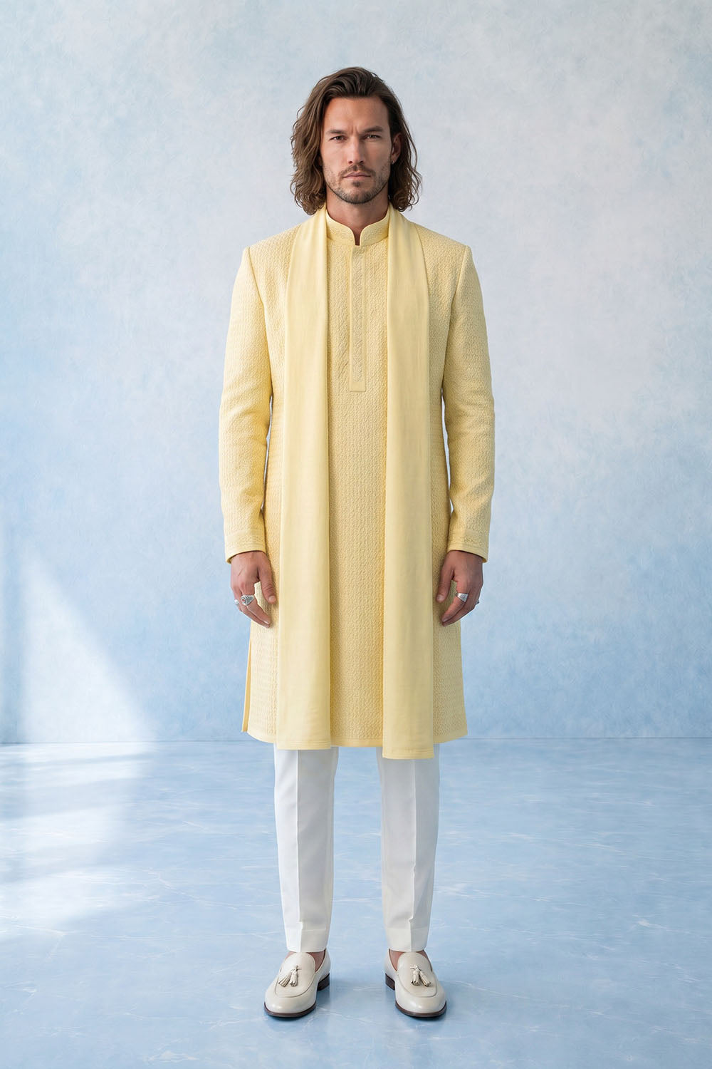 Wave Textured Kurta Set - Icaro