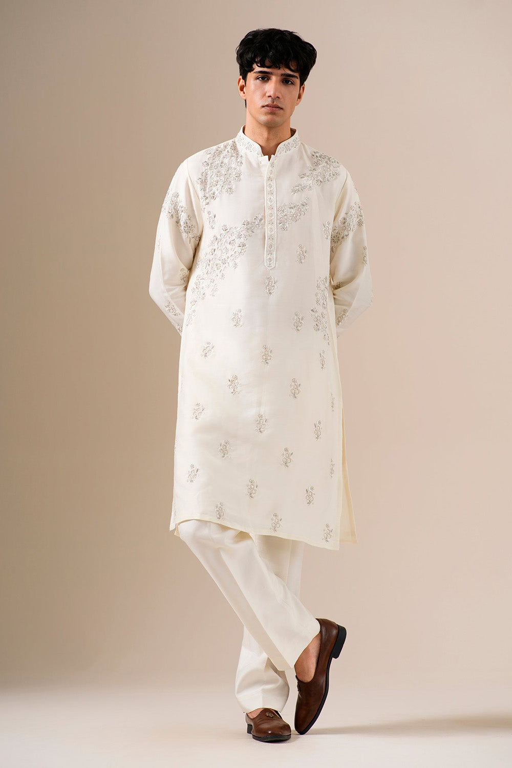 Whispering Ivory Kurta Set