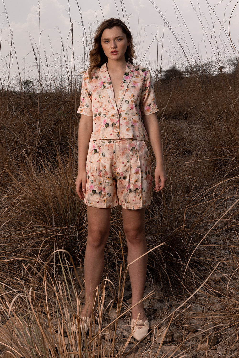 Whispering Pastels Short Blazer And Shorts Co-Ord