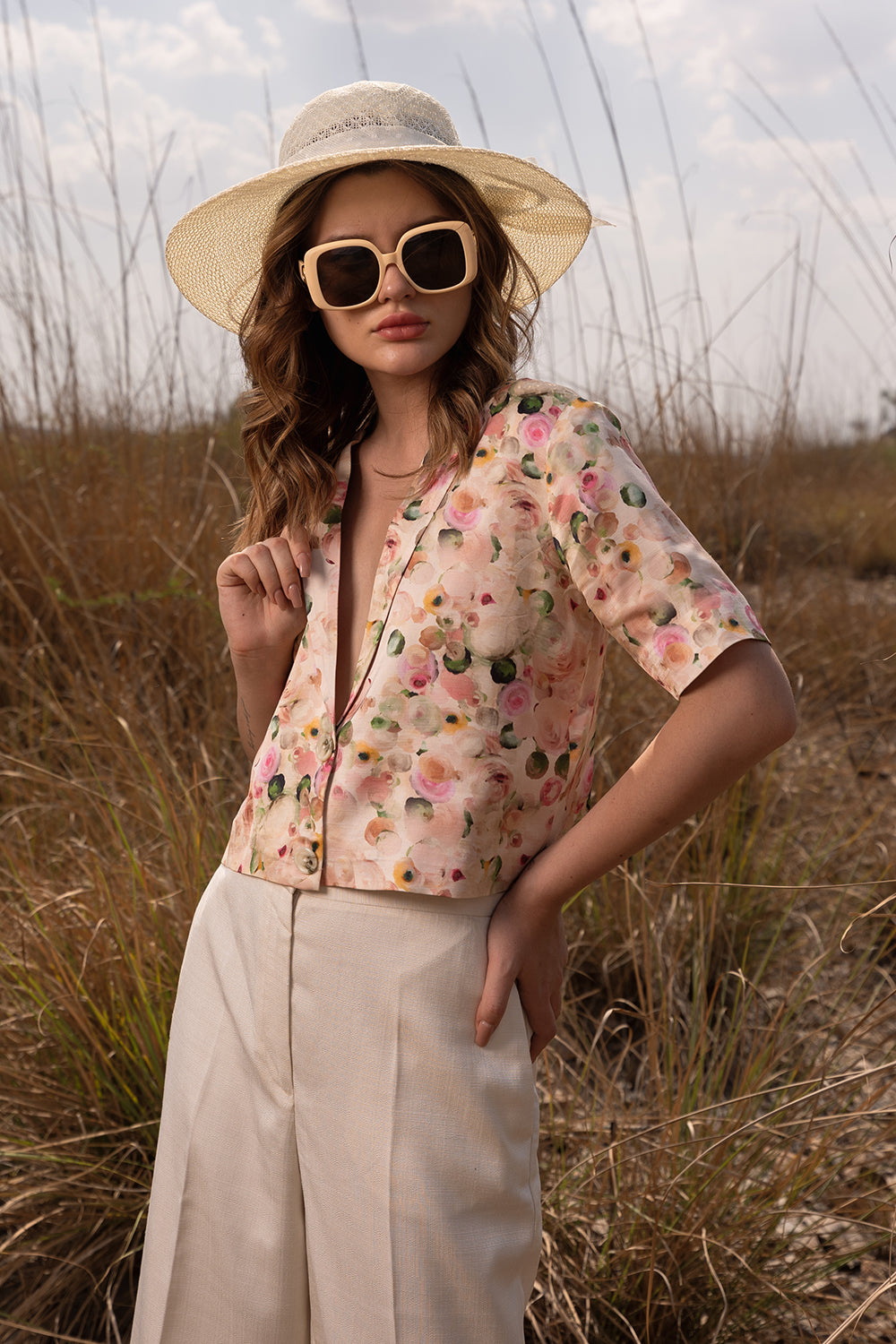 Whispering Pastels Short Blazer
