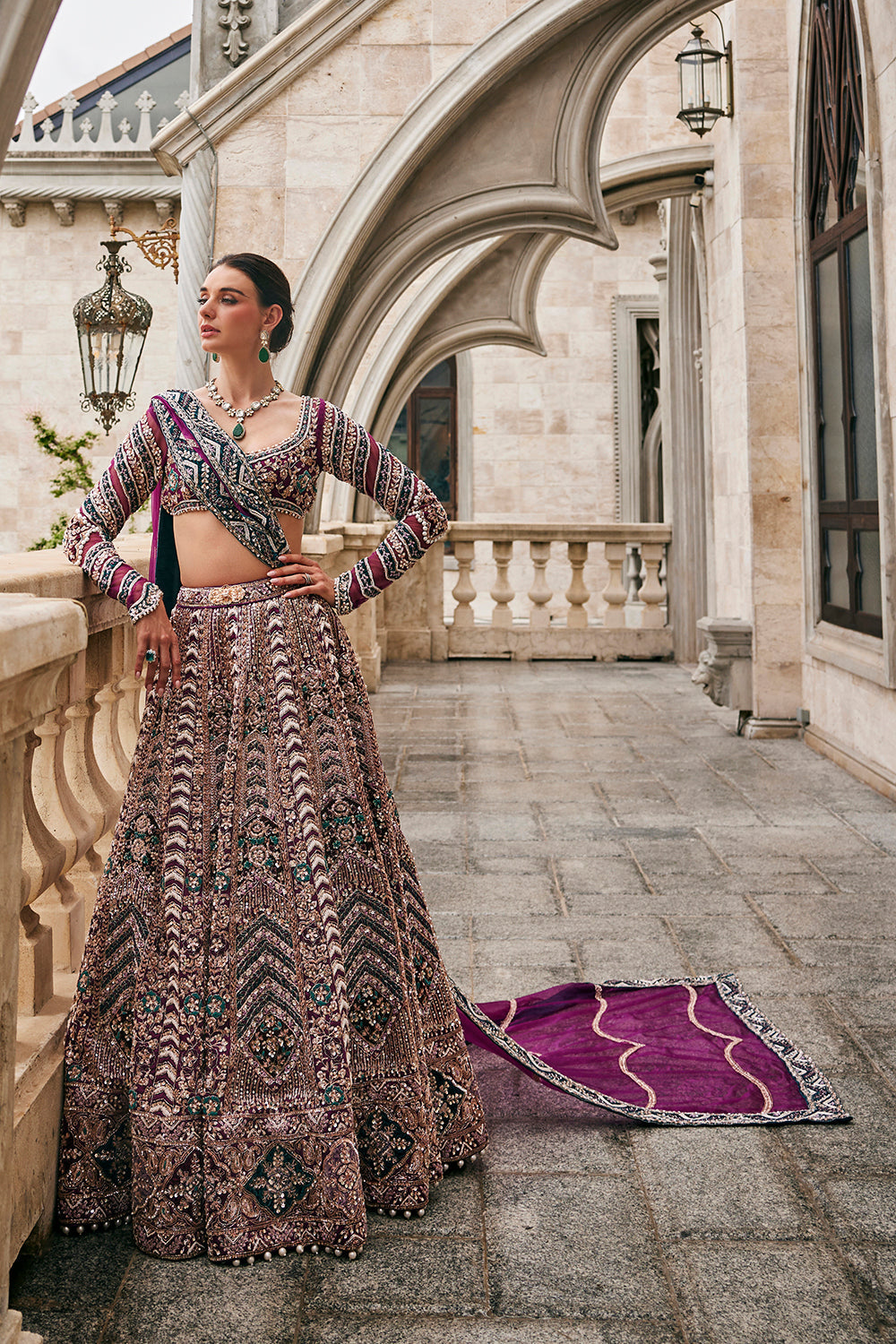 Wisper of Wine Lehenga Set