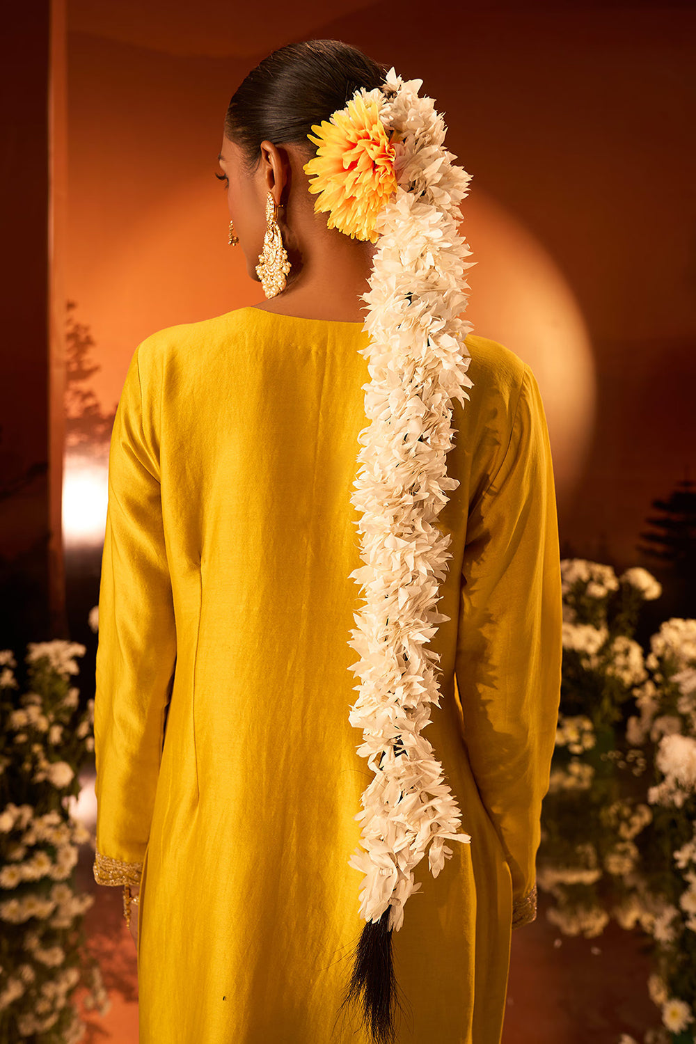 Yellow Embroidered Kurta Set