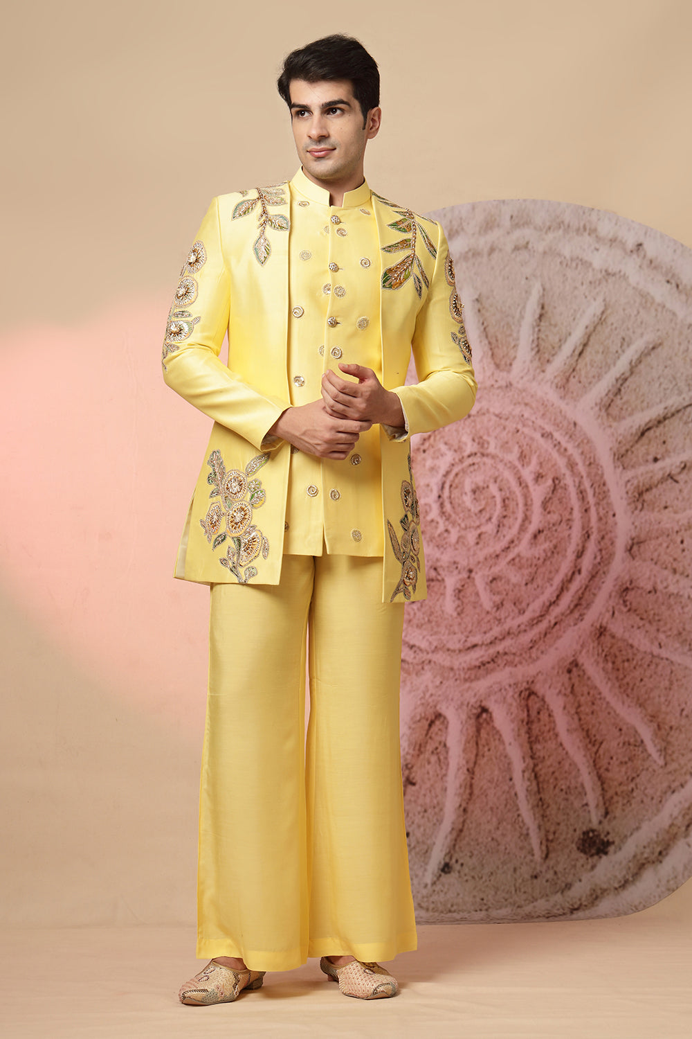 Yellow Kurta And Palazzo Pant