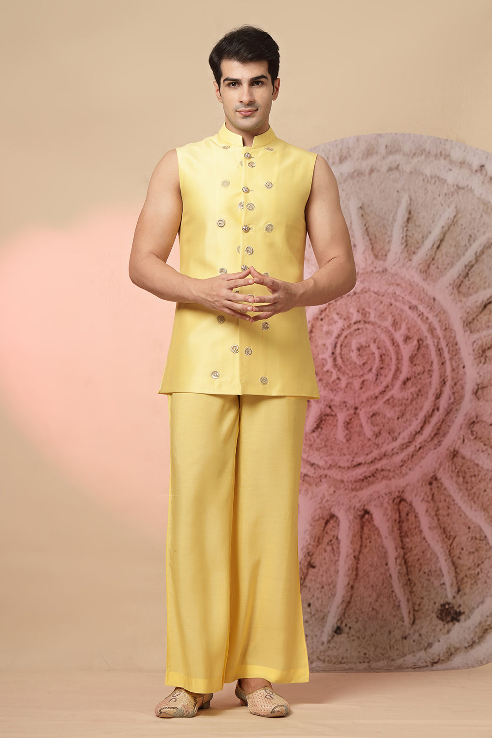Yellow Kurta And Palazzo Pant