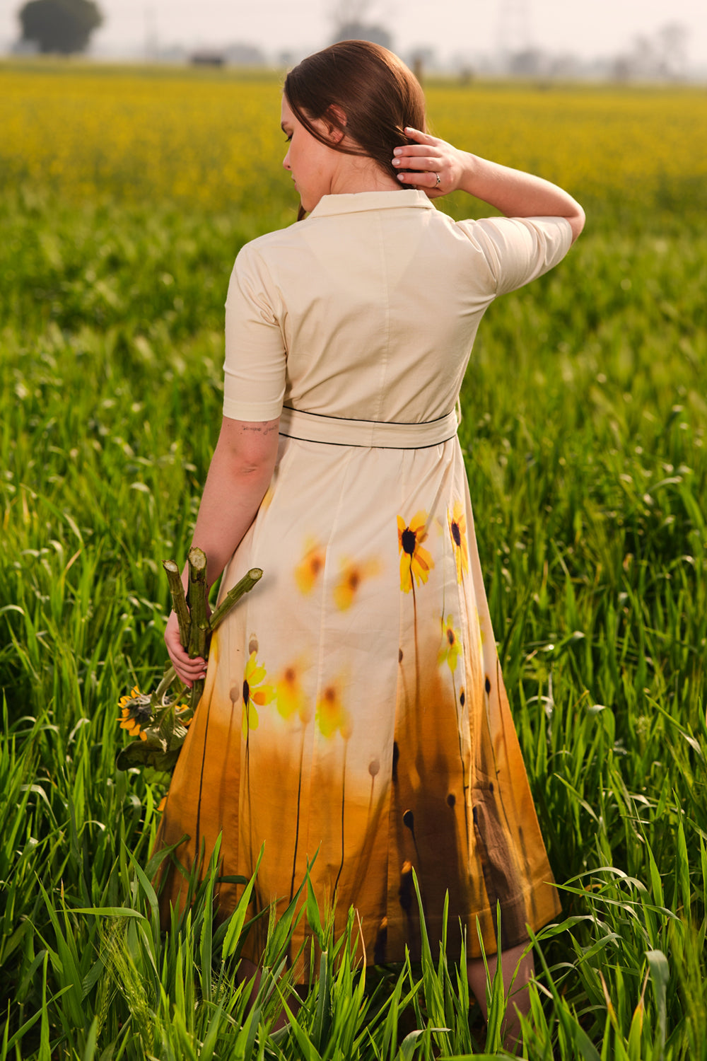Yellow Meadow Blazer Dress