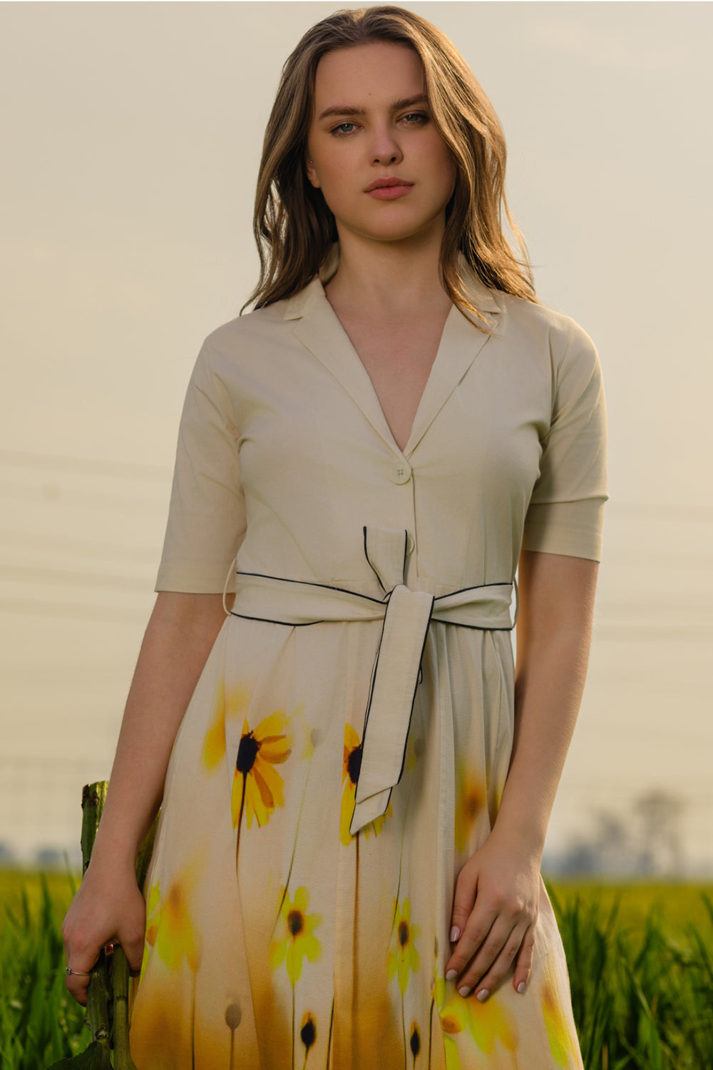 Yellow Meadow Blazer Dress
