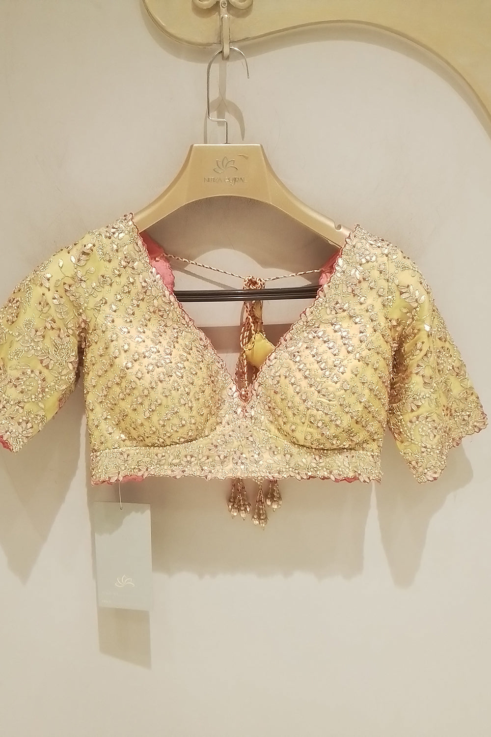 Yellow Organza Saree