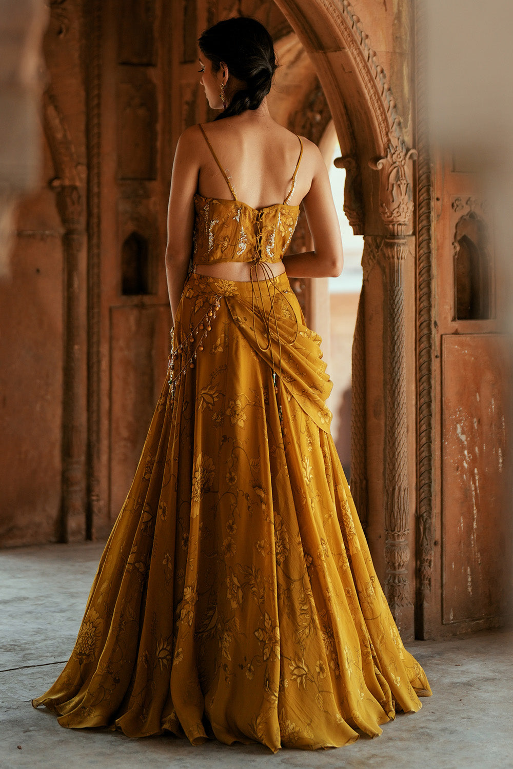 Zareen Drape Lehenga Set