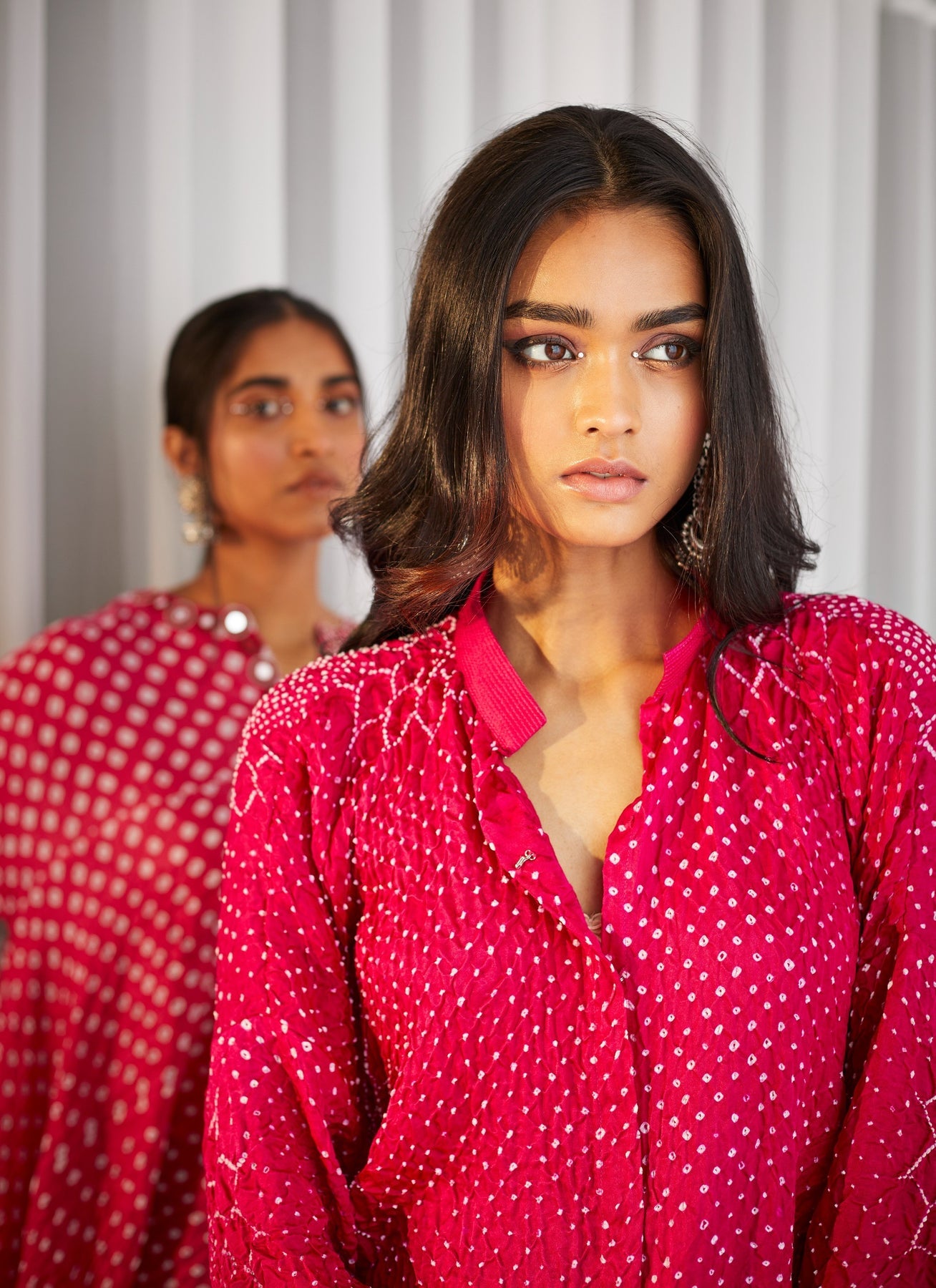 CY 29 India Bandhani Shirt Closeup 2