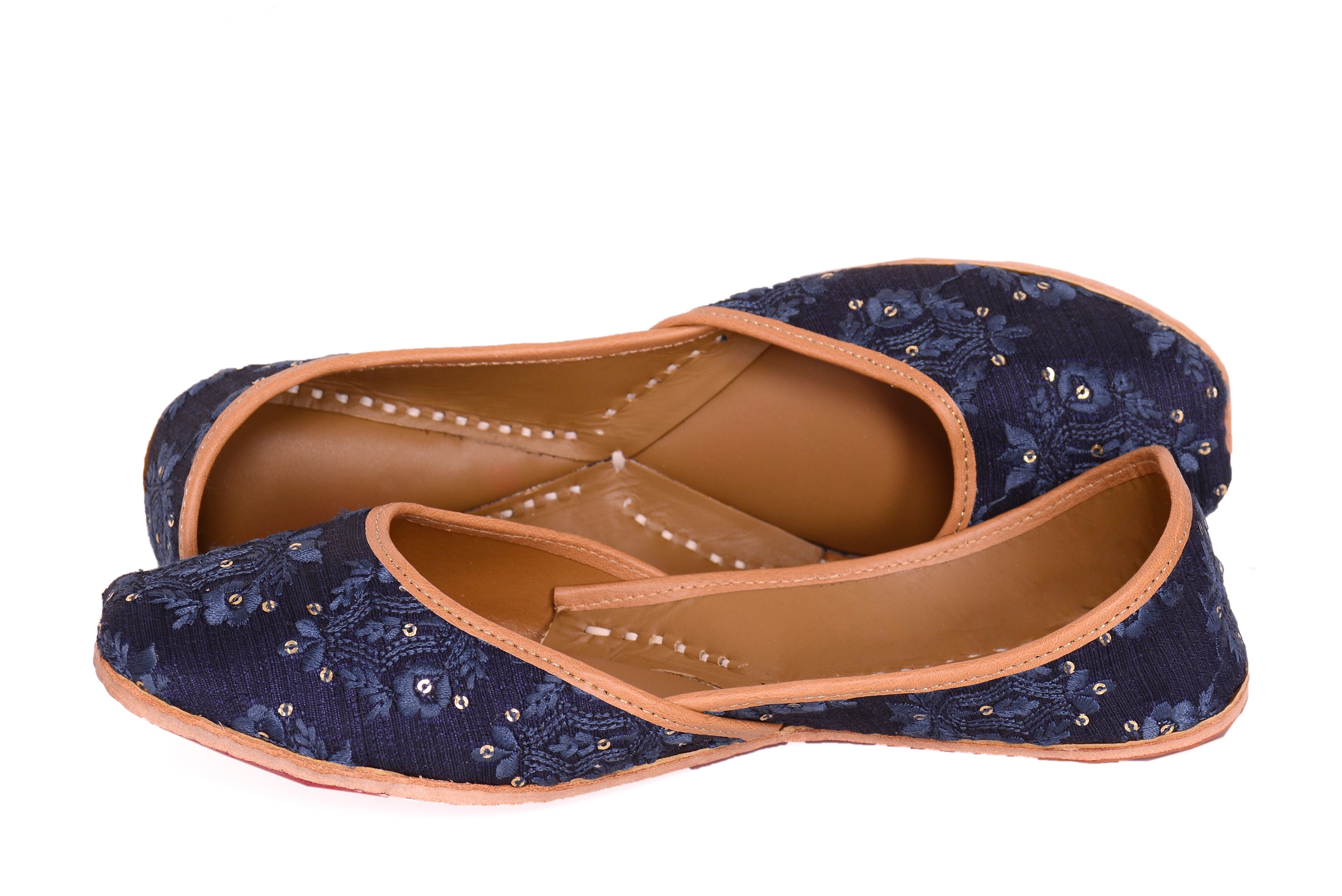 5 Elements by Radhika Gupta - Nightfall - Navy Blue Jutti