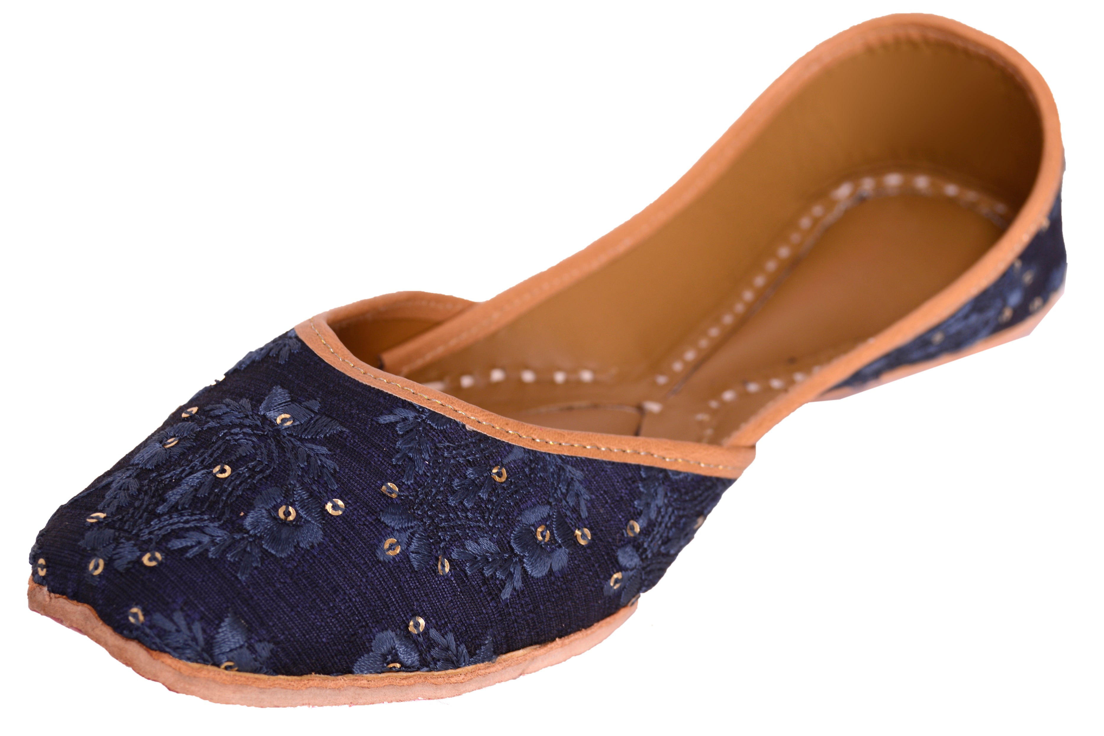 5 Elements by Radhika Gupta - Nightfall - Navy Blue Jutti