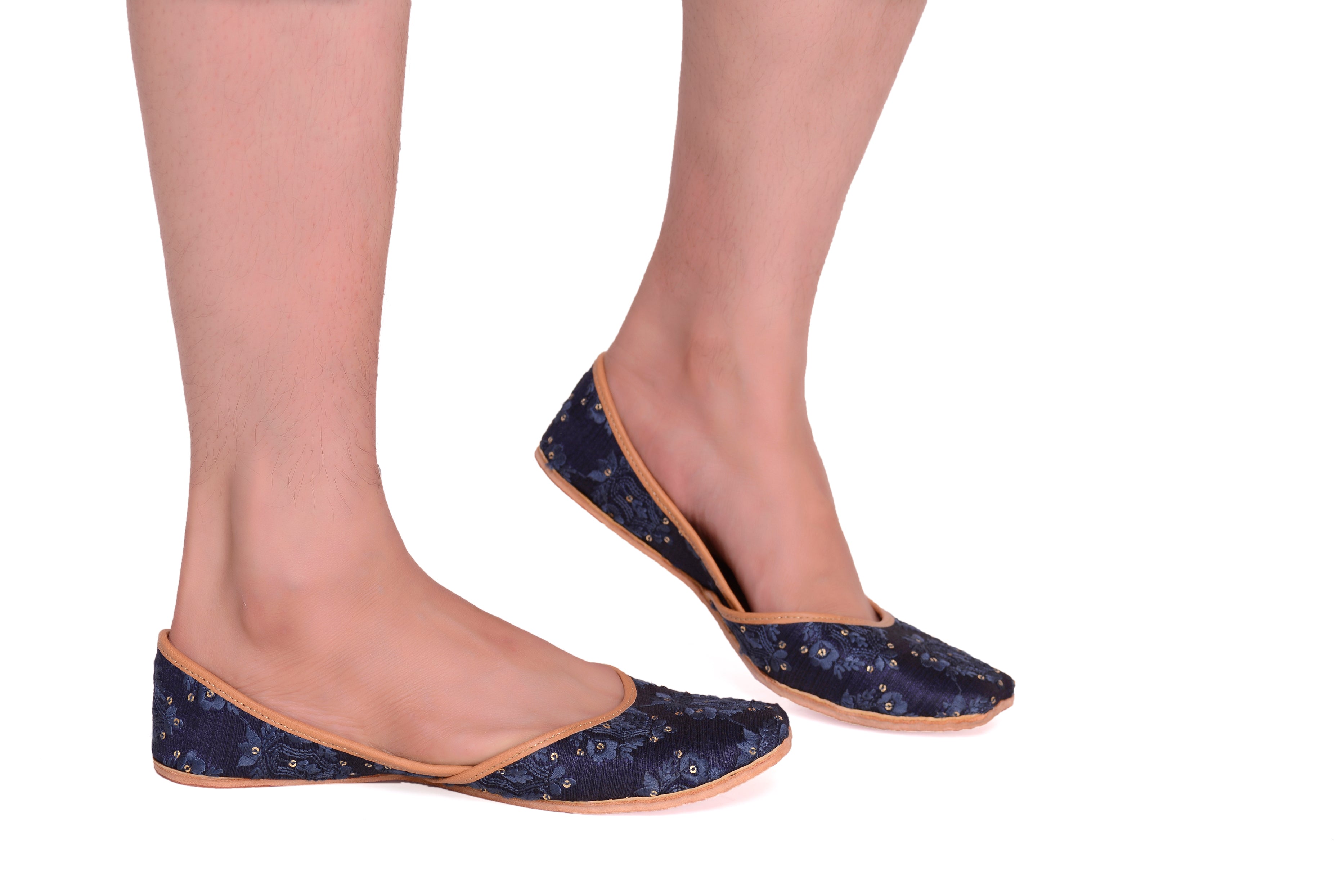 5 Elements by Radhika Gupta - Nightfall - Navy Blue Jutti