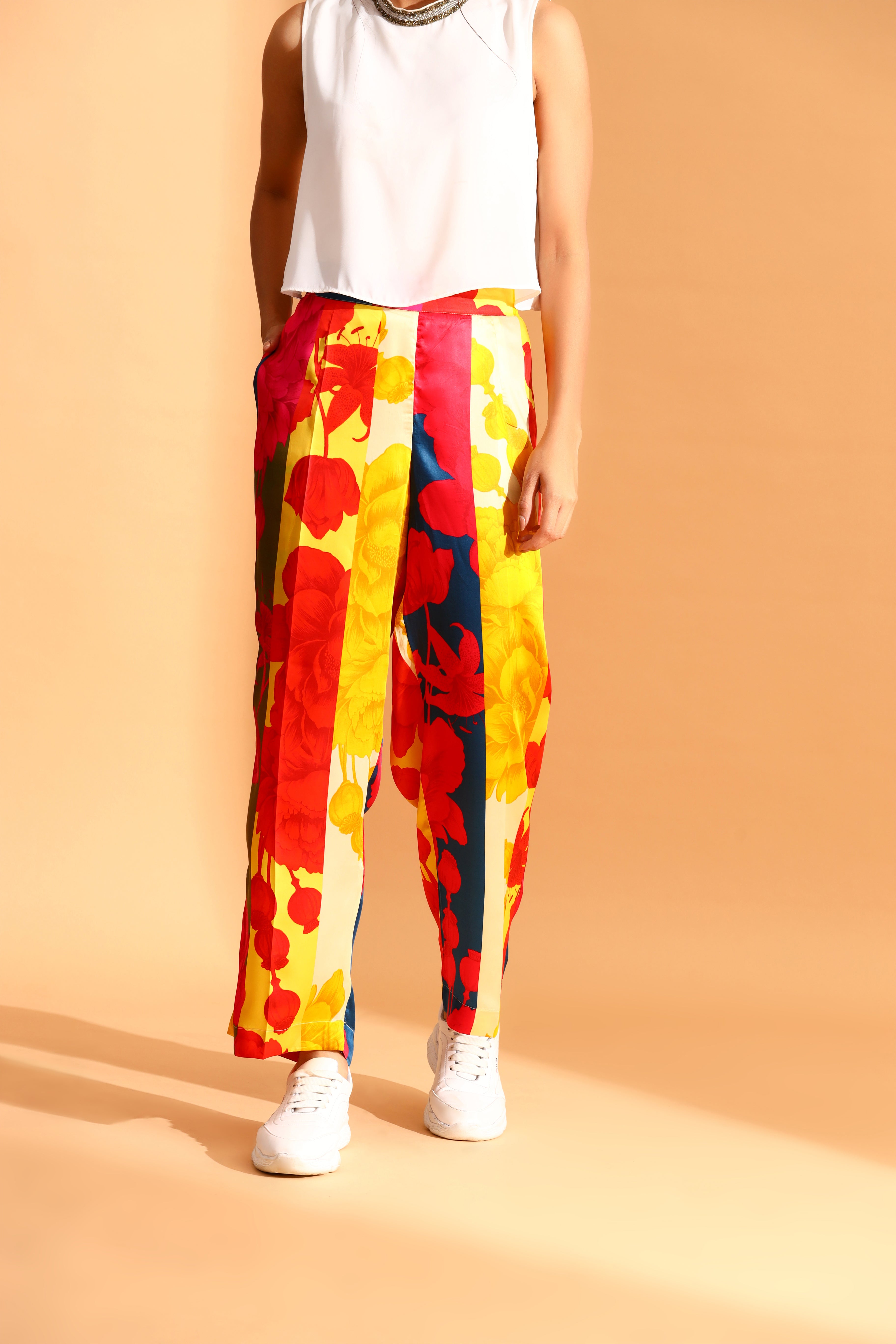 Moh India - Blazing Marigold Shirt & Trousers Co-ords Set