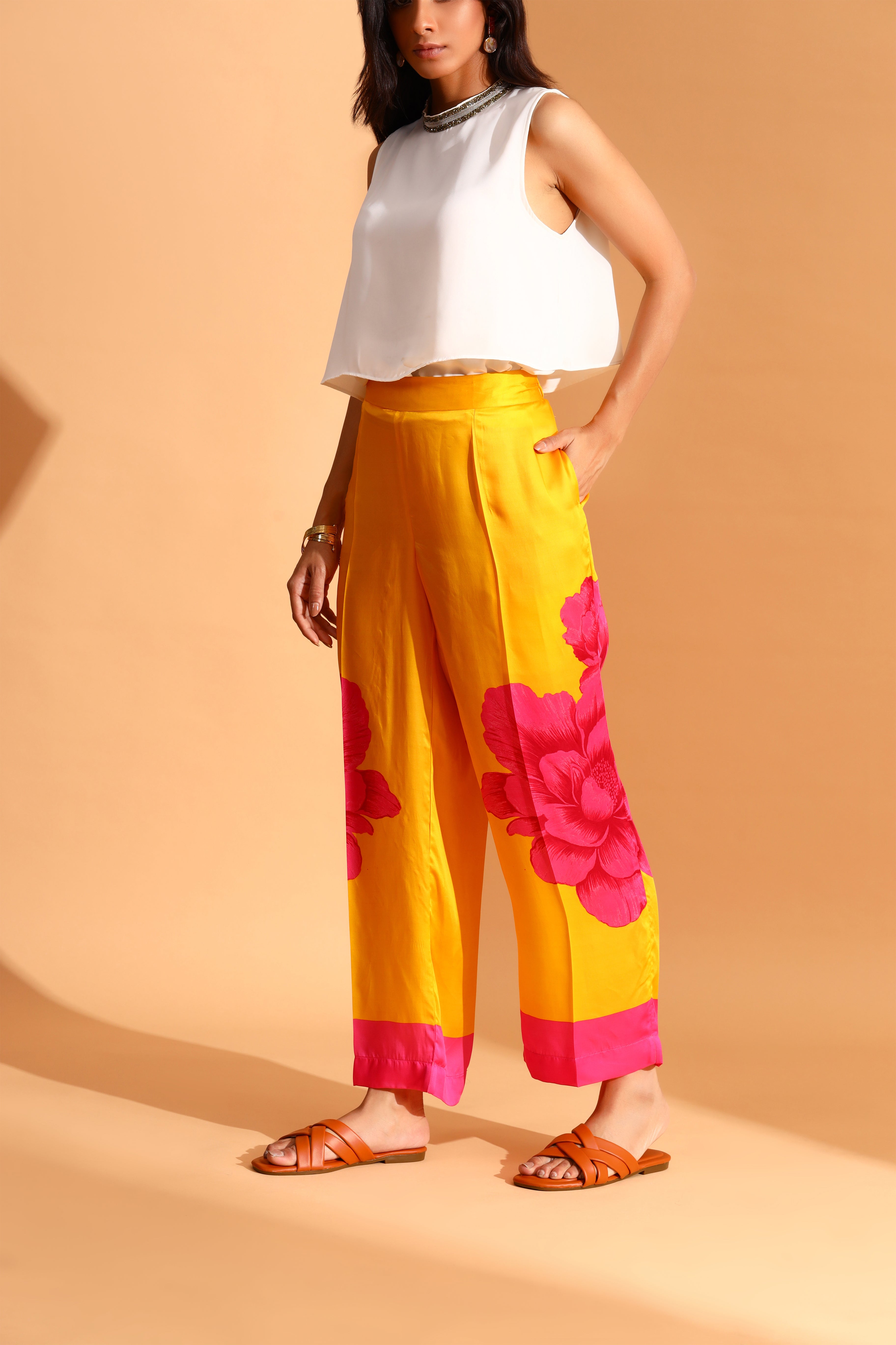 Moh India - Dandelion Dreams Kaftan & Trousers Co-ords Set